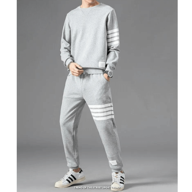 Men's Comfortable Long-Sleeve Sweater & Jogger Set