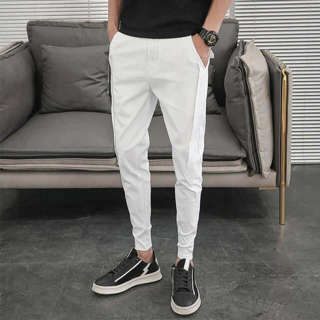 Men's Casual Tapered Joggers with Pockets