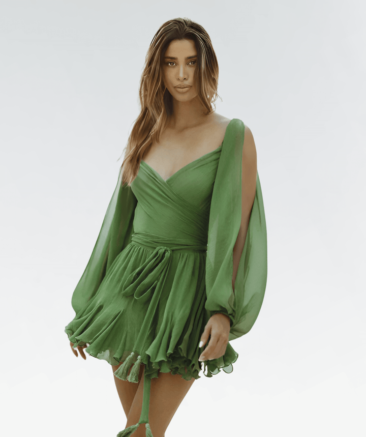 Elegant Summer Open-Sleeve Women's Dress