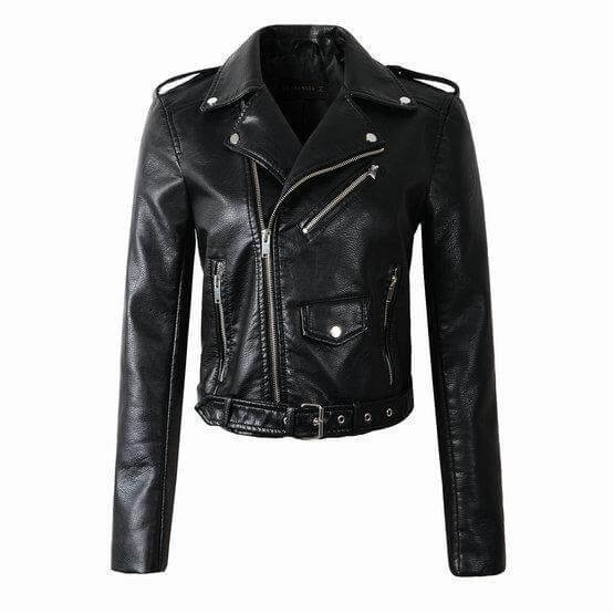 Women's Asymmetrical Zip PU Leather Jacket