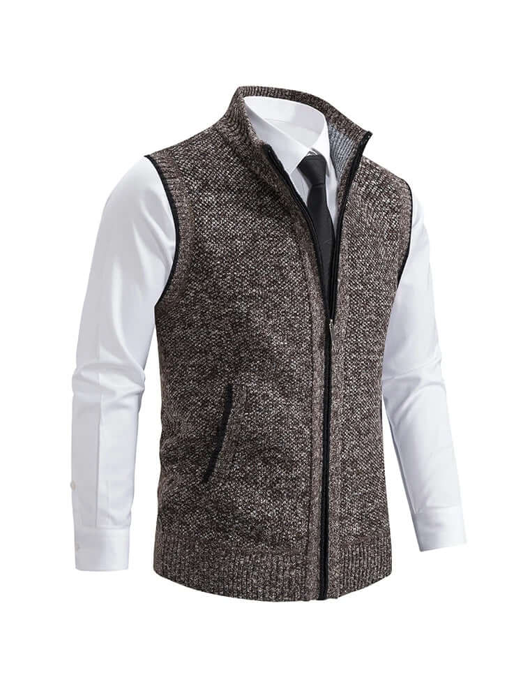 Men's Knitted Casual Cardigan with Pockets