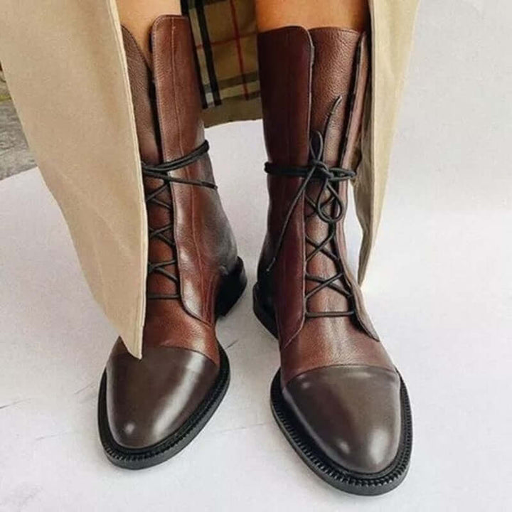 Women's Ankle Boots: Vegan Leather Pointed Toe