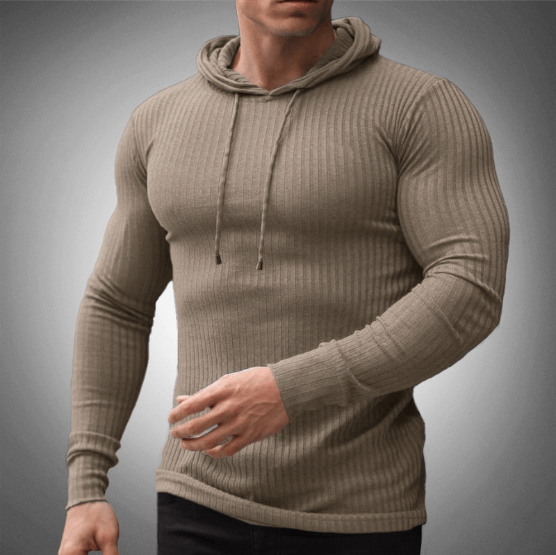 Men's Slim-Fit Knit Sweater: Versatile & Comfortable