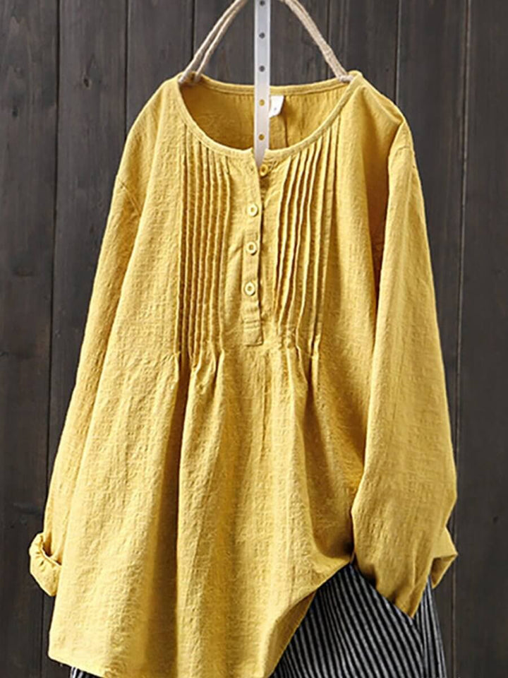 Women's Retro Cotton Linen Casual Shirt