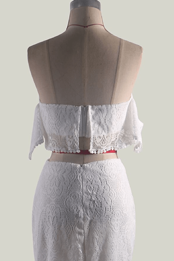 Women's Lace Tube Top & Pencil Skirt Set