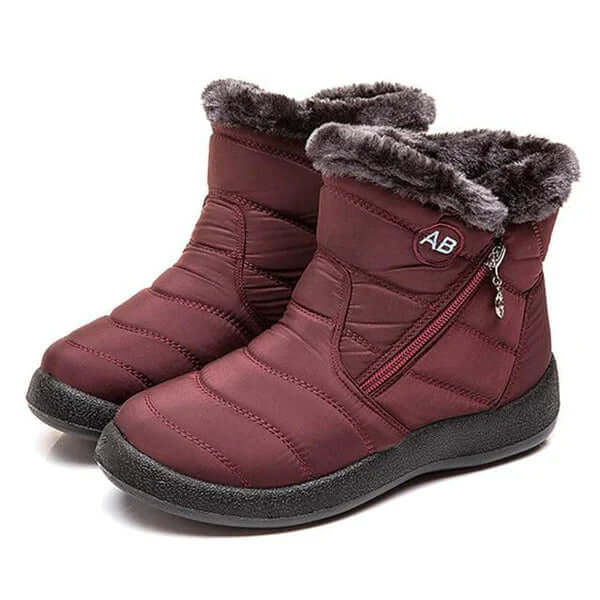 Women's Warm Fur-Trimmed Winter Snow Boots