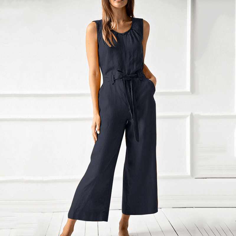 Women's Relaxed Fit Wide Leg Jumpsuit
