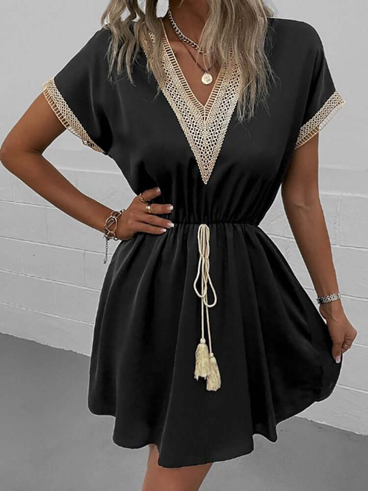 Women's Breathable Cotton Midi Dress