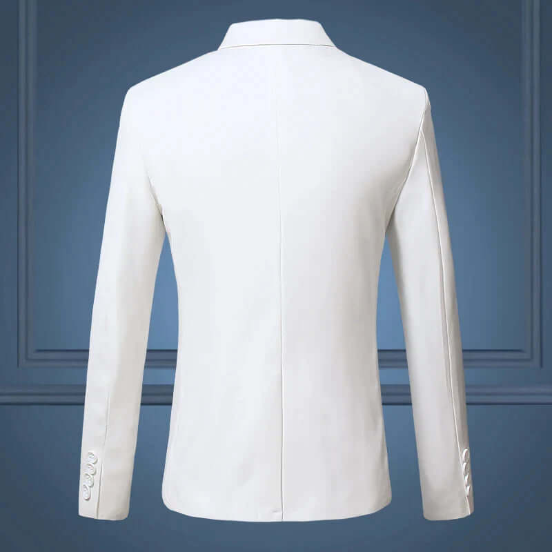 Men's Classic Formal Plain Blazer: Versatile Tailored Fit