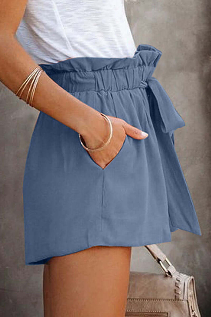 Women's Elastic Waist Wide Leg Summer Shorts