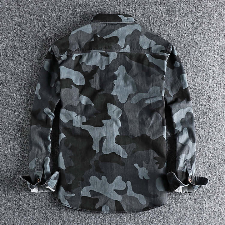 Men's Camouflage Cargo Shirt: Durable & Breathable