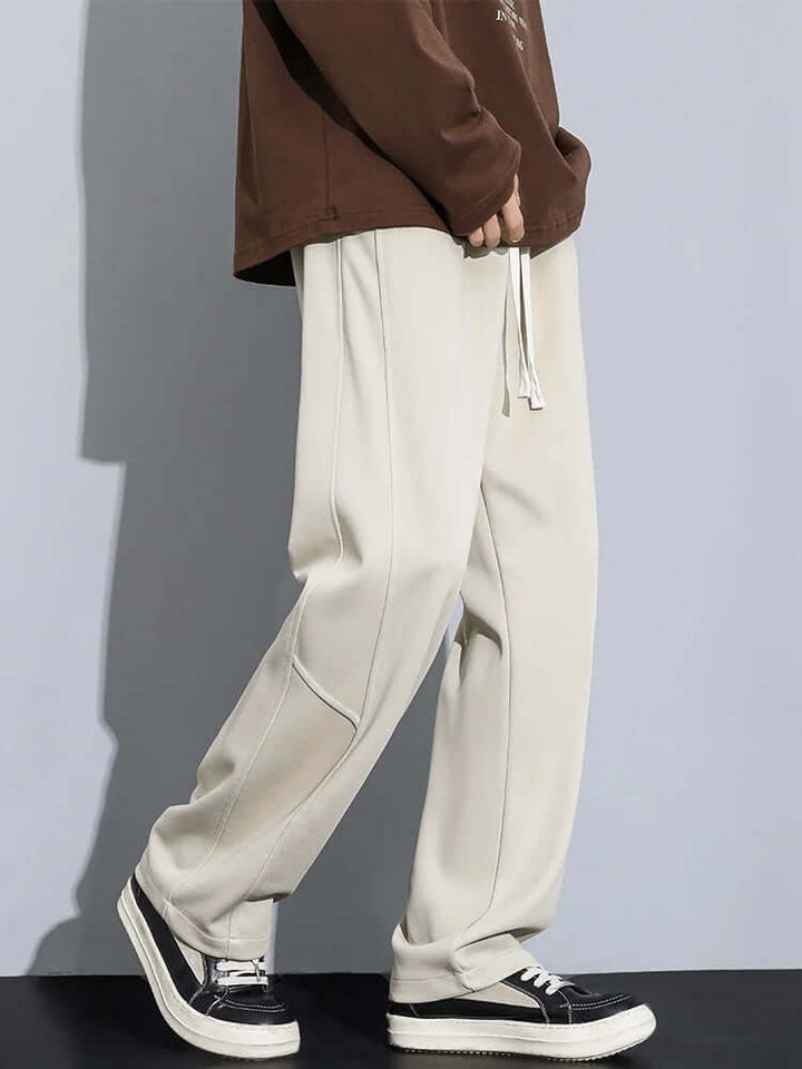 Men's Relaxed-Fit Cotton Trousers: Casual Everyday Pants