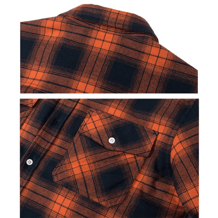 Men's Relaxed-Fit Checkered Fleece-Lined Jacket