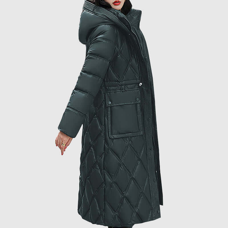 Women's Insulated Hooded Jacket: Warm & Stylish Winter Wear