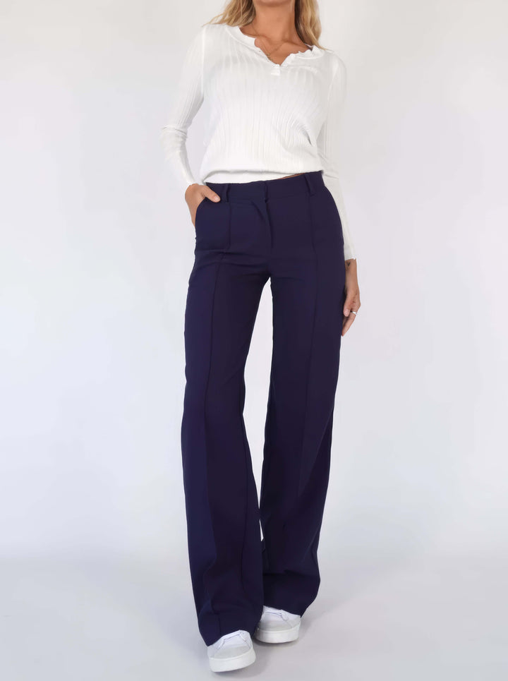 Women's Wide Leg Summer Trousers - Relaxed Fit
