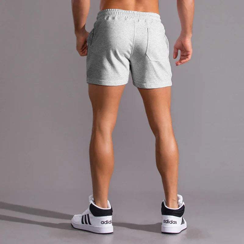 Men's Breathable Cotton Shorts: Elastic Waist, Adjustable Fit