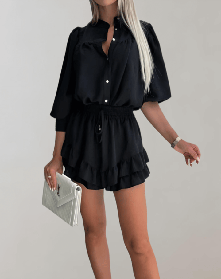 Women's Tweed Co-Ord Set: Chic Blazer & Skirt Outfit