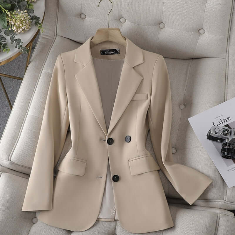 Women's Professional Slim Fit Blazer with Back Split
