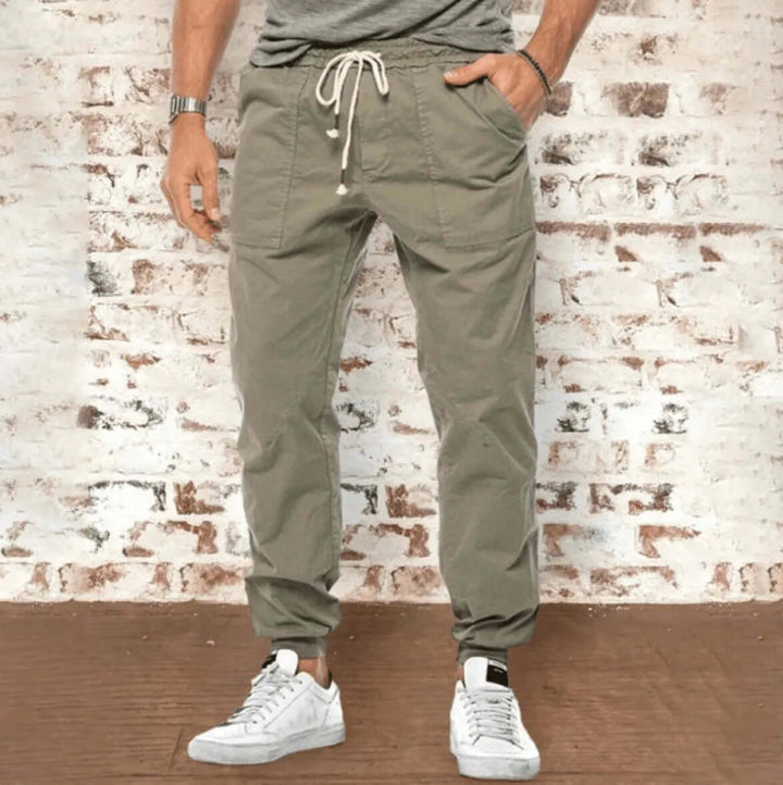 Men's Relaxed Fit Joggers with Cuffed Ankles