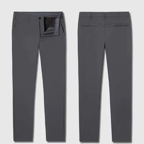 Men's Dirt-Repellent Casual Trousers: Slim Fit Outdoor Pants