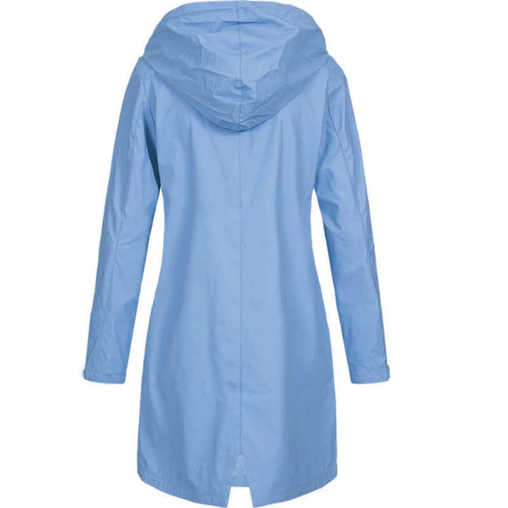 Women's Waterproof Hooded Raincoat: Stylish & Practical