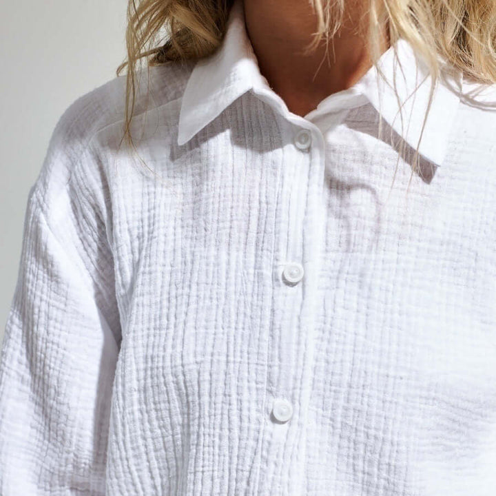 Women's Relaxed Long Sleeve Polo Shirt