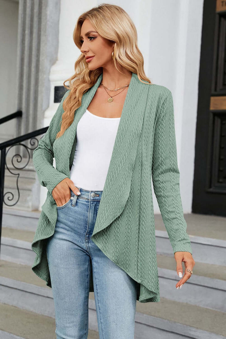 Women's Casual Open-Front Longline Cardigan