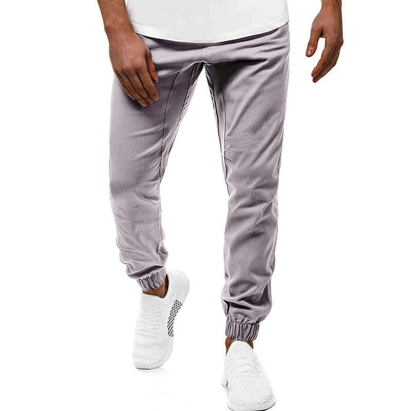 Men's Slim Fit Joggers: Elastic Waist & Cuffs