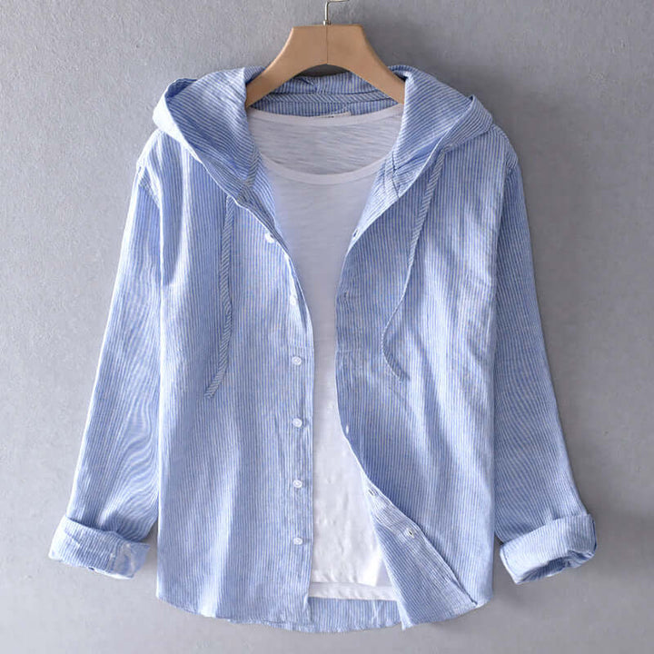 Lightweight Hooded Shirt: Breathable Casual Top