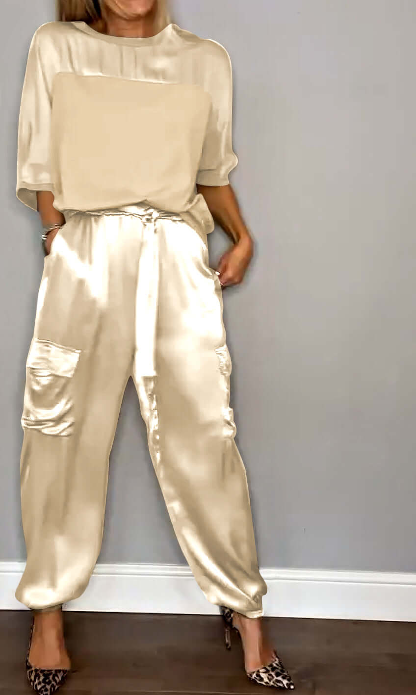 Women's Two-Piece Loungewear Set: Soft & Stylish