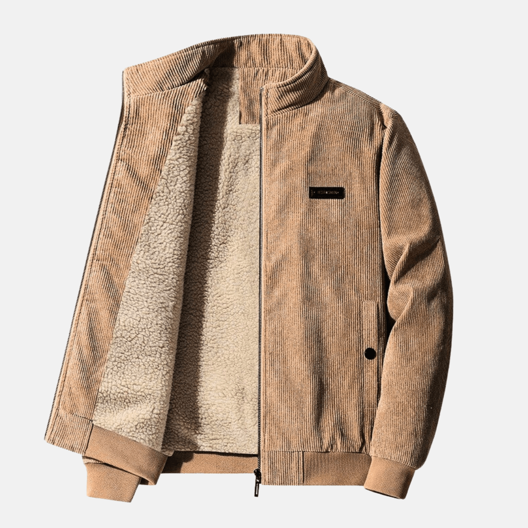Women's Sherpa Lined Corduroy Jacket: Cozy & Stylish Autumn Outerwear