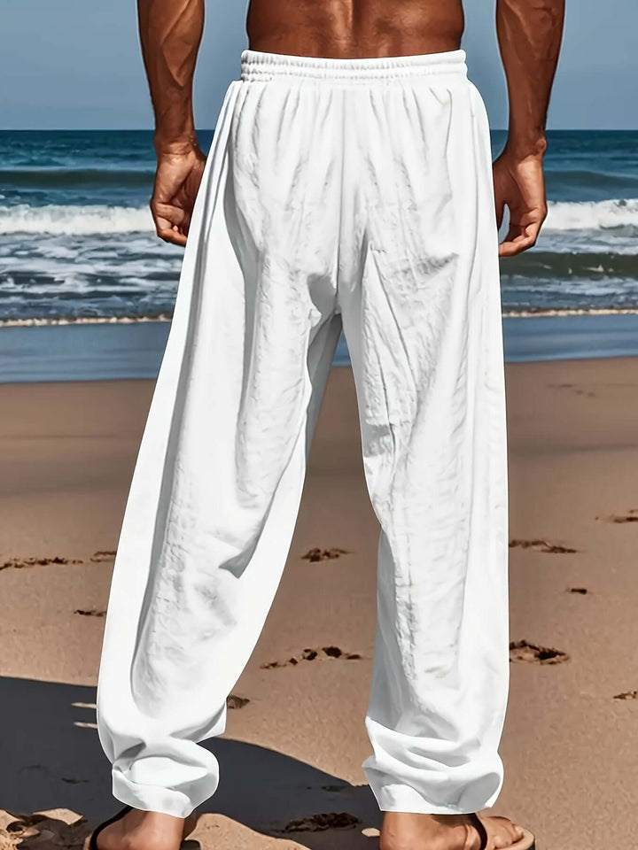 Men's Casual Loose Fit Trousers: Breathable & Comfortable