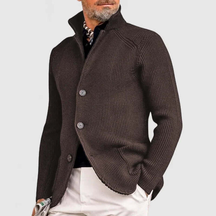 Men's Knitted Cardigan: Classic Button-Up Sweater