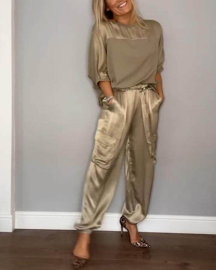 Women's Two-Piece Loungewear Set: Soft & Stylish