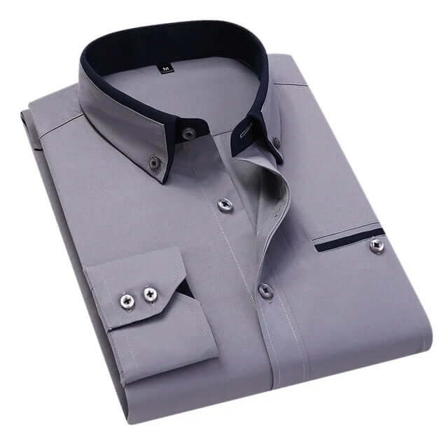 Men's Casual Long Sleeve Shirt: Stylish & Comfortable