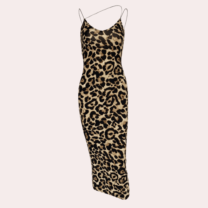 Elegant Snake Print Women's Dress