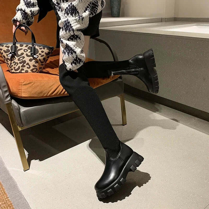 Women's Over-the-Knee Stretch Boots: Stylish & Comfortable Footwear