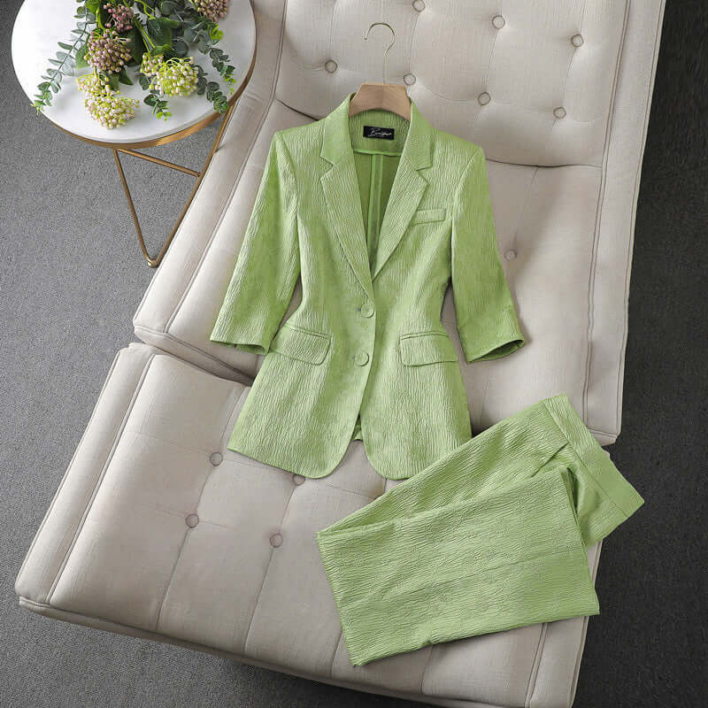 Women's Tailored Blazer Pant Set