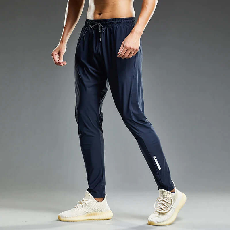 Men's Drawstring Two-Pocket Sweatpants: Relaxed Fit, Casual Style