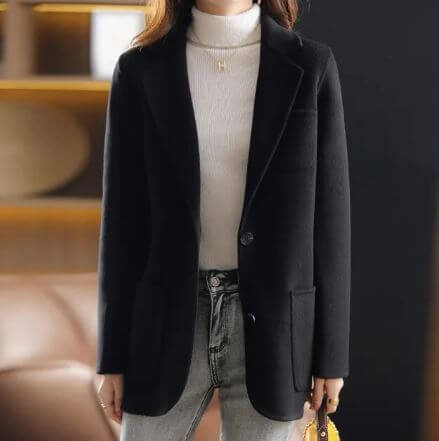 Women's Slim-Fit Tailored Blazer: Lightweight & Sustainable