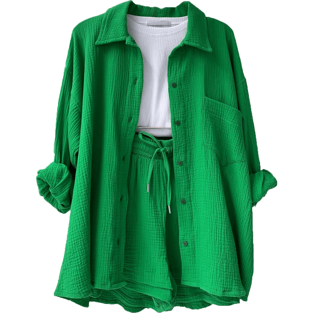 Women's Cotton Loungewear Set: Soft, Comfortable & Relaxed Fit