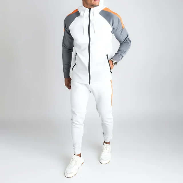 Men's Casual Contrast Tracksuit