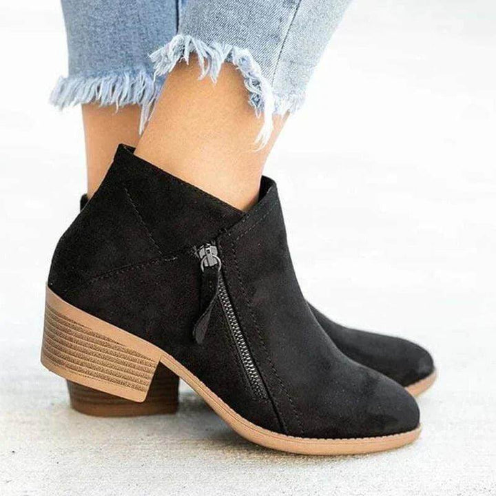 Women's Low Heel Ankle Boots: Comfortable Orthopedic Style