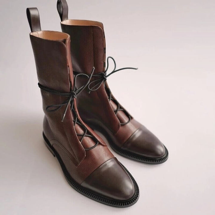 Women's Ankle Boots: Vegan Leather Pointed Toe