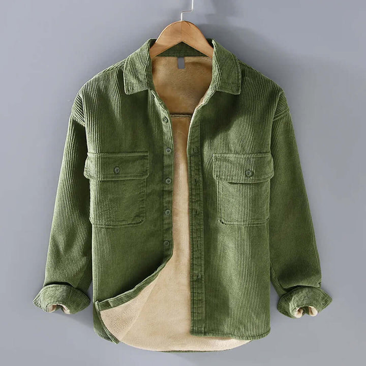 Men's Casual Long-Sleeve Corduroy Shirt