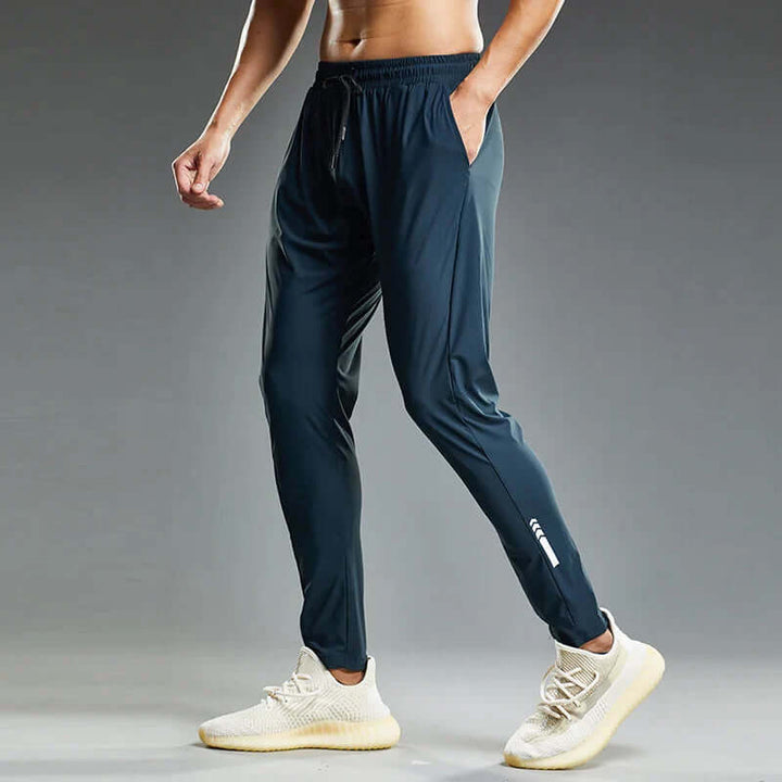 Men's Drawstring Two-Pocket Sweatpants: Relaxed Fit, Casual Style