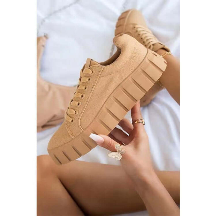 Women's Casual Lace-Up Sneakers: Lightweight & Comfortable