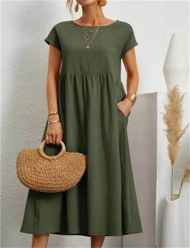 Women's Casual Sleeveless Midi Summer Dress