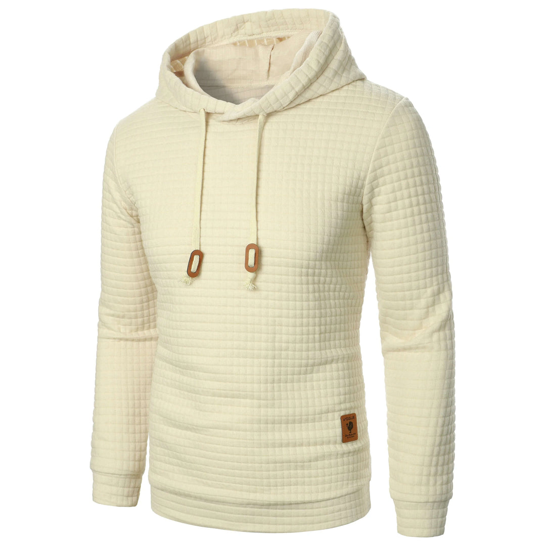 Men's Casual Check Hoodie Sweatshirt