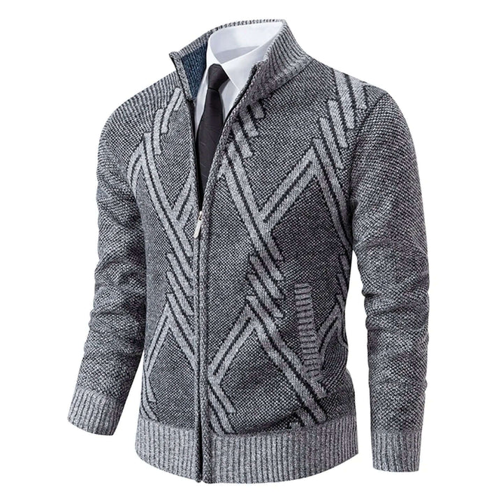 Men's Cozy Knitted Zip-Up Jacket